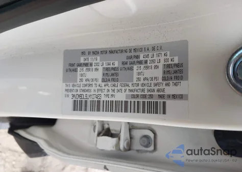 2020 Mazda Cx-30 Preferred из США, поврежденный, VIN 3MVDMBDL6LM107463